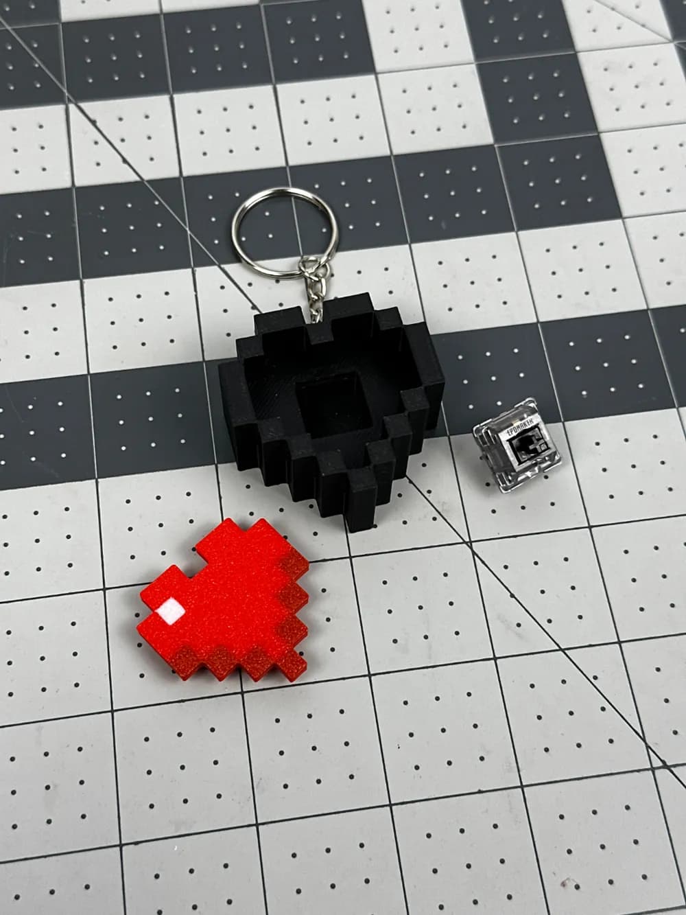 Porte-clés Clicker Cœur Minecraft - Image 3