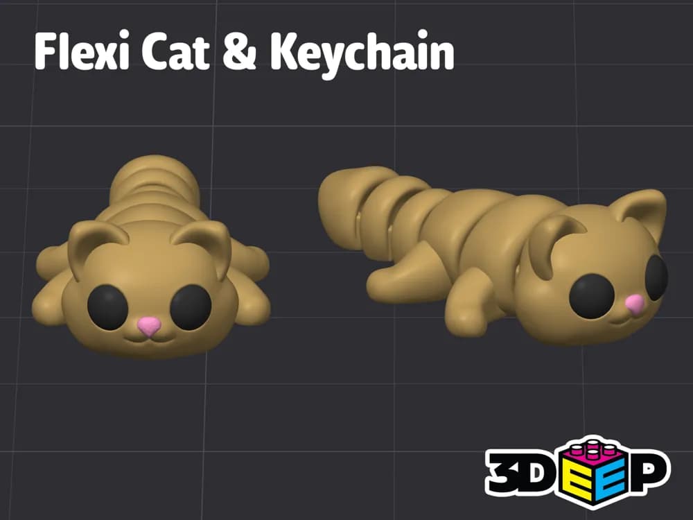 Chat Flexible avec Porte-clés - Image 2