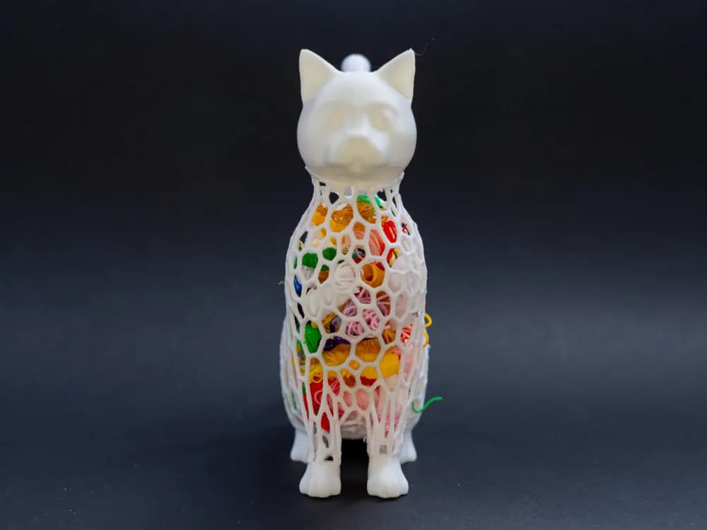 Décoration Artistique Chat et Litière - Image 3