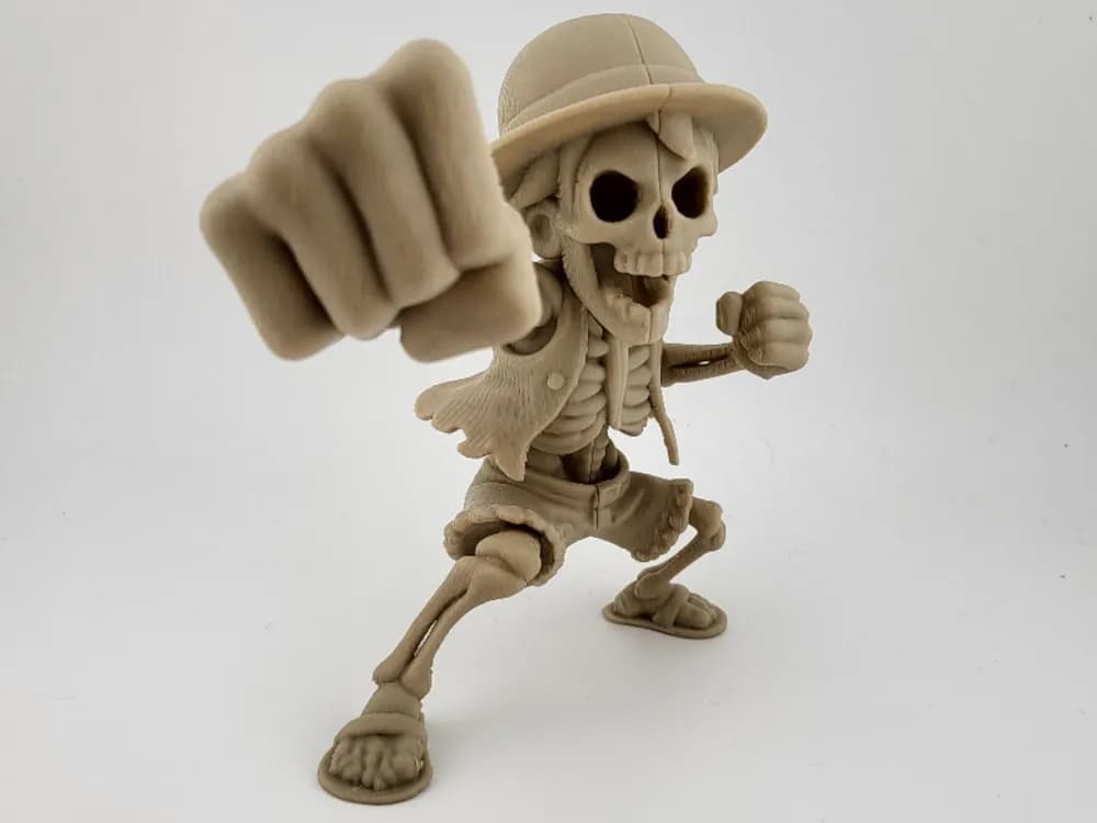 Luffy Squelette One Piece - Pose Poing