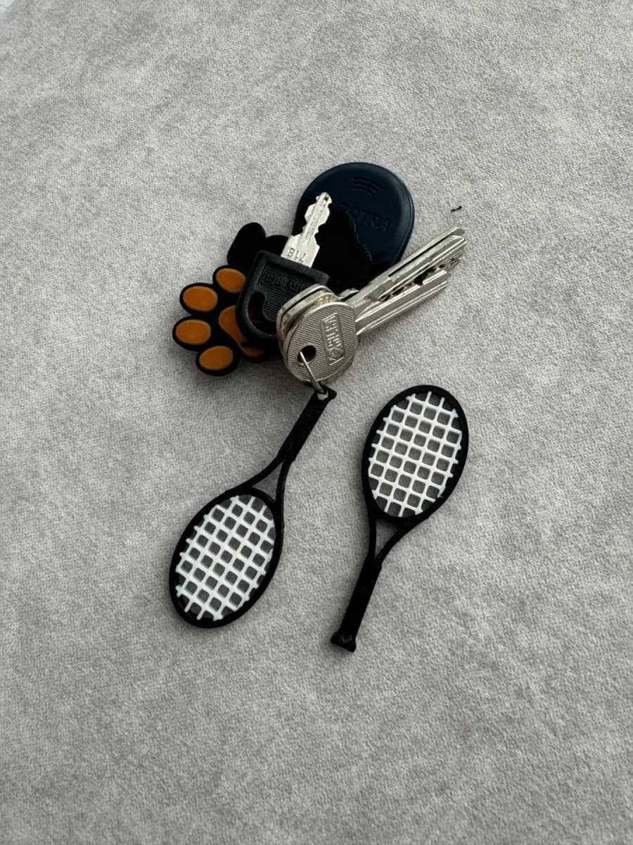 Tennis Raquette Porte-clés - dual color - Image 3