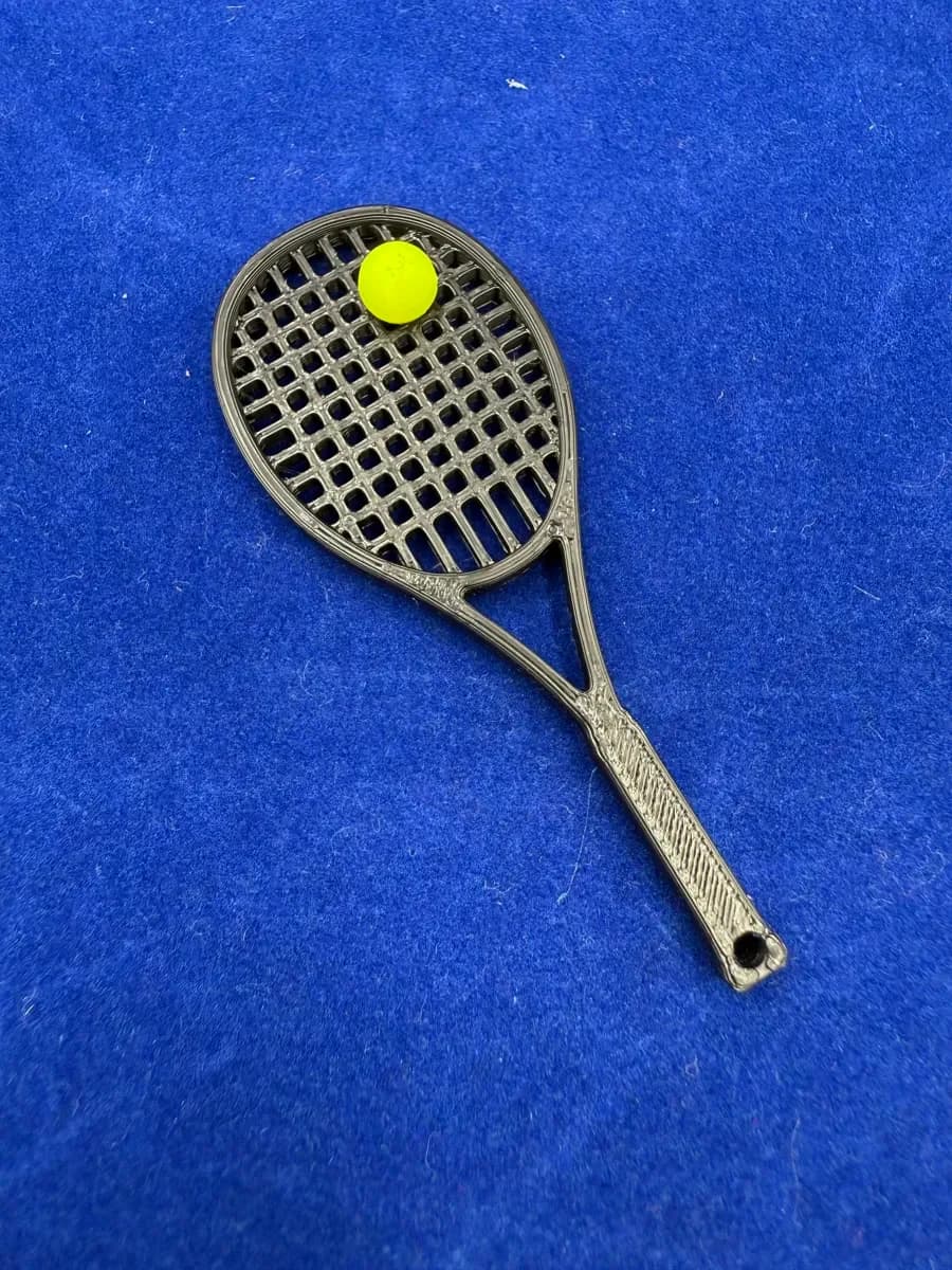 Tennis Raquette Ballon Porte-clés - Image 3