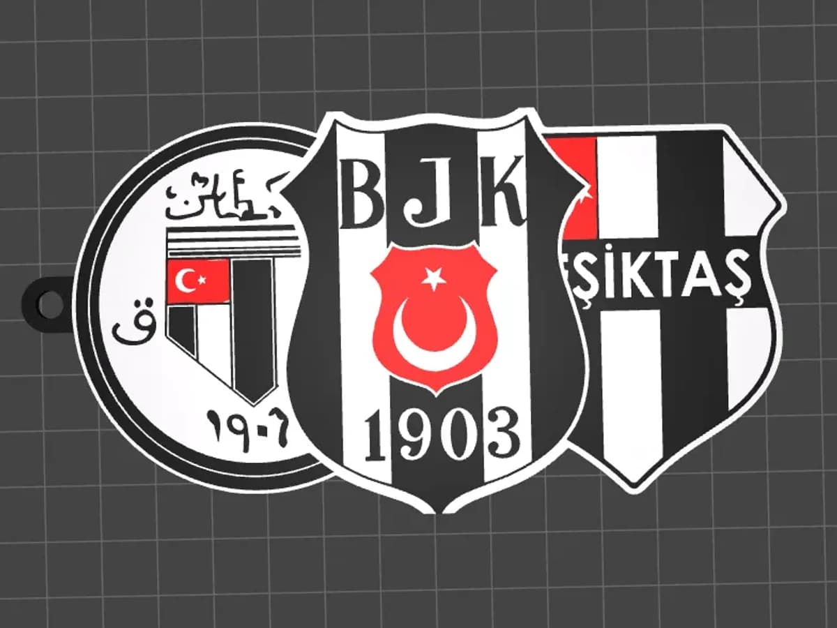 Besiktas Club de Football Badge Porte-clés - Image 4
