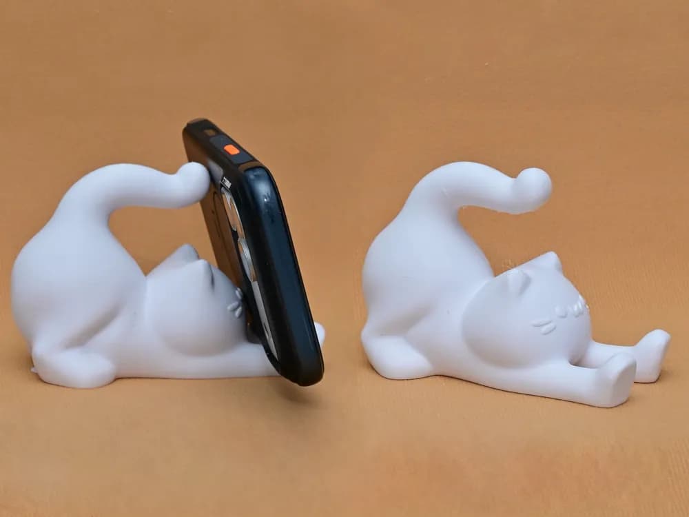 Stand smartphone forme de chat