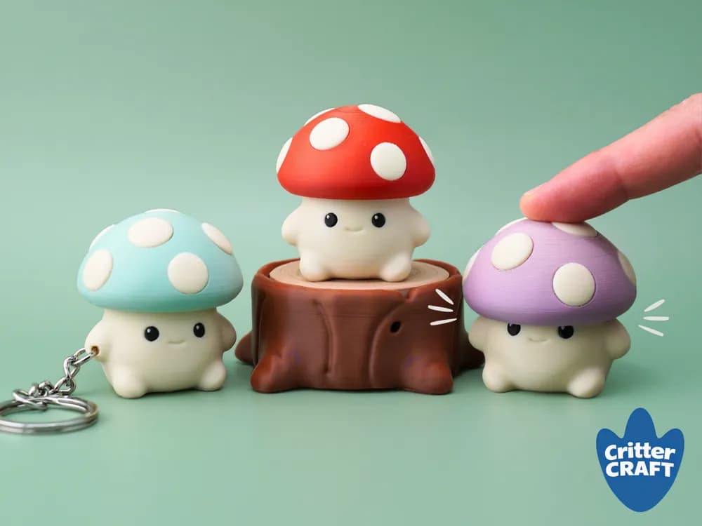 Bébé champignon clicker fidget