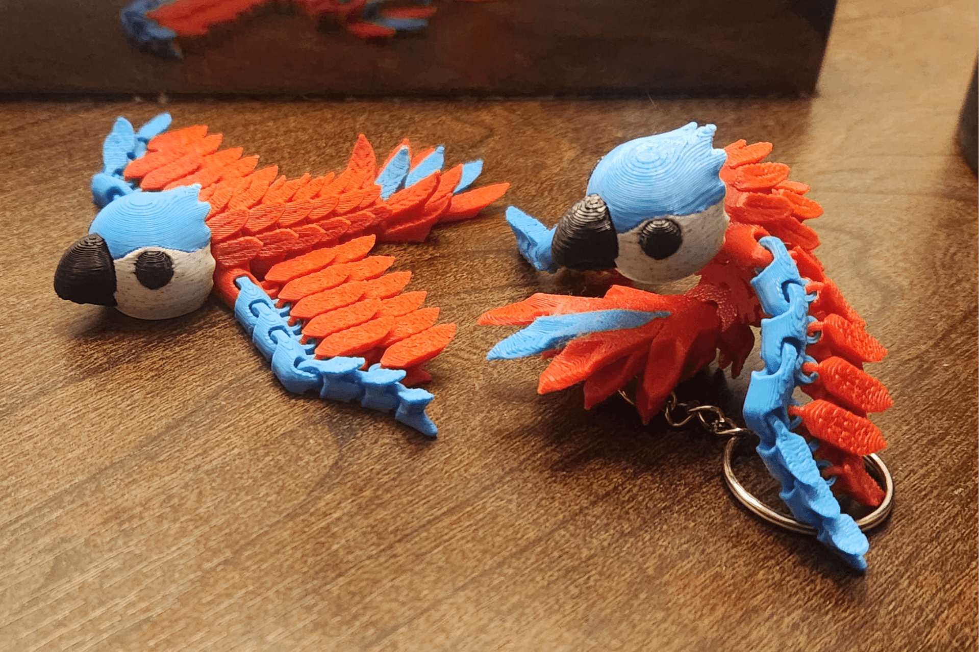 Porte-clés Bébé Perroquet Articulé