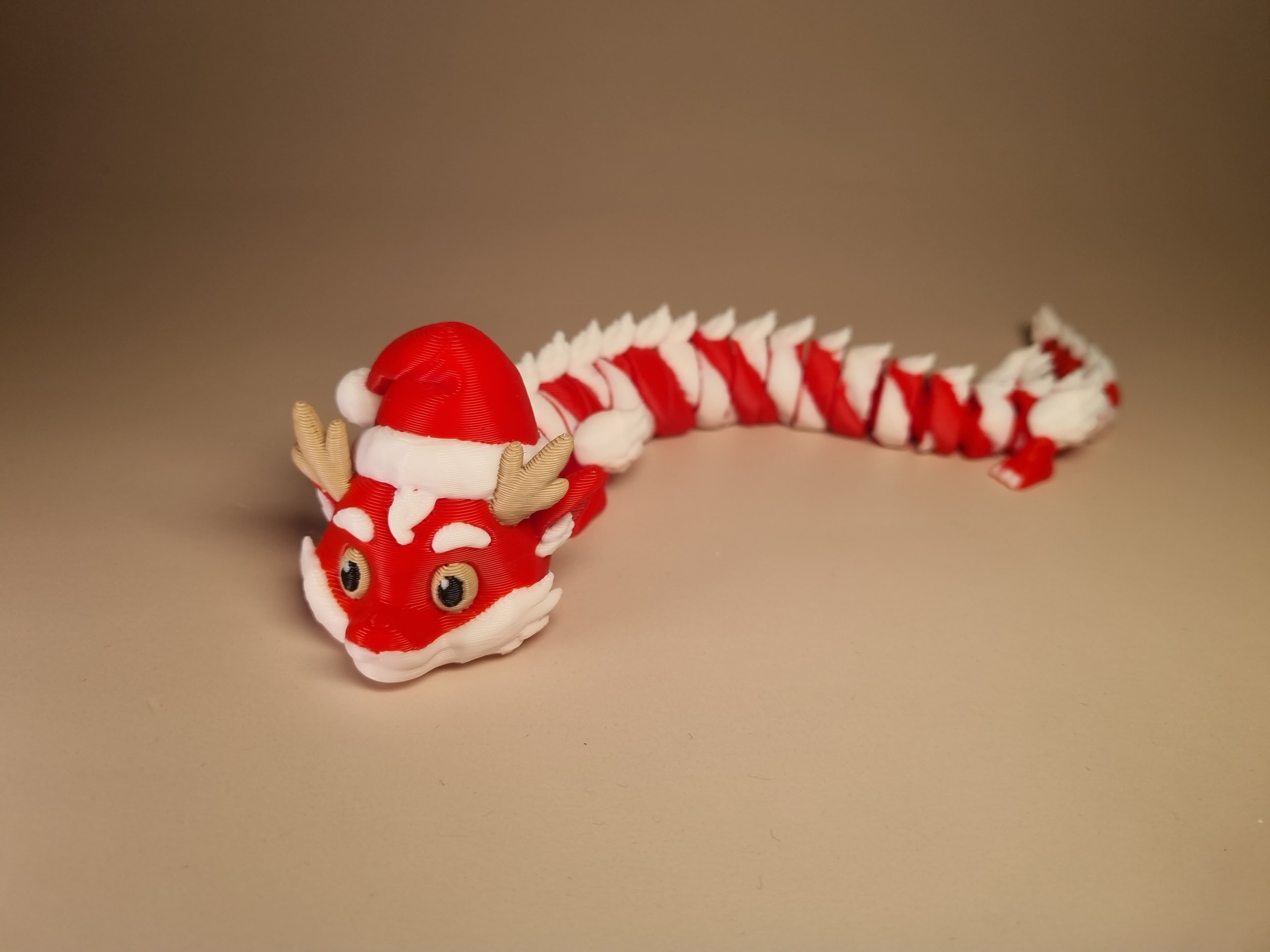 Candy Cane Flexible Dragon - Image 5