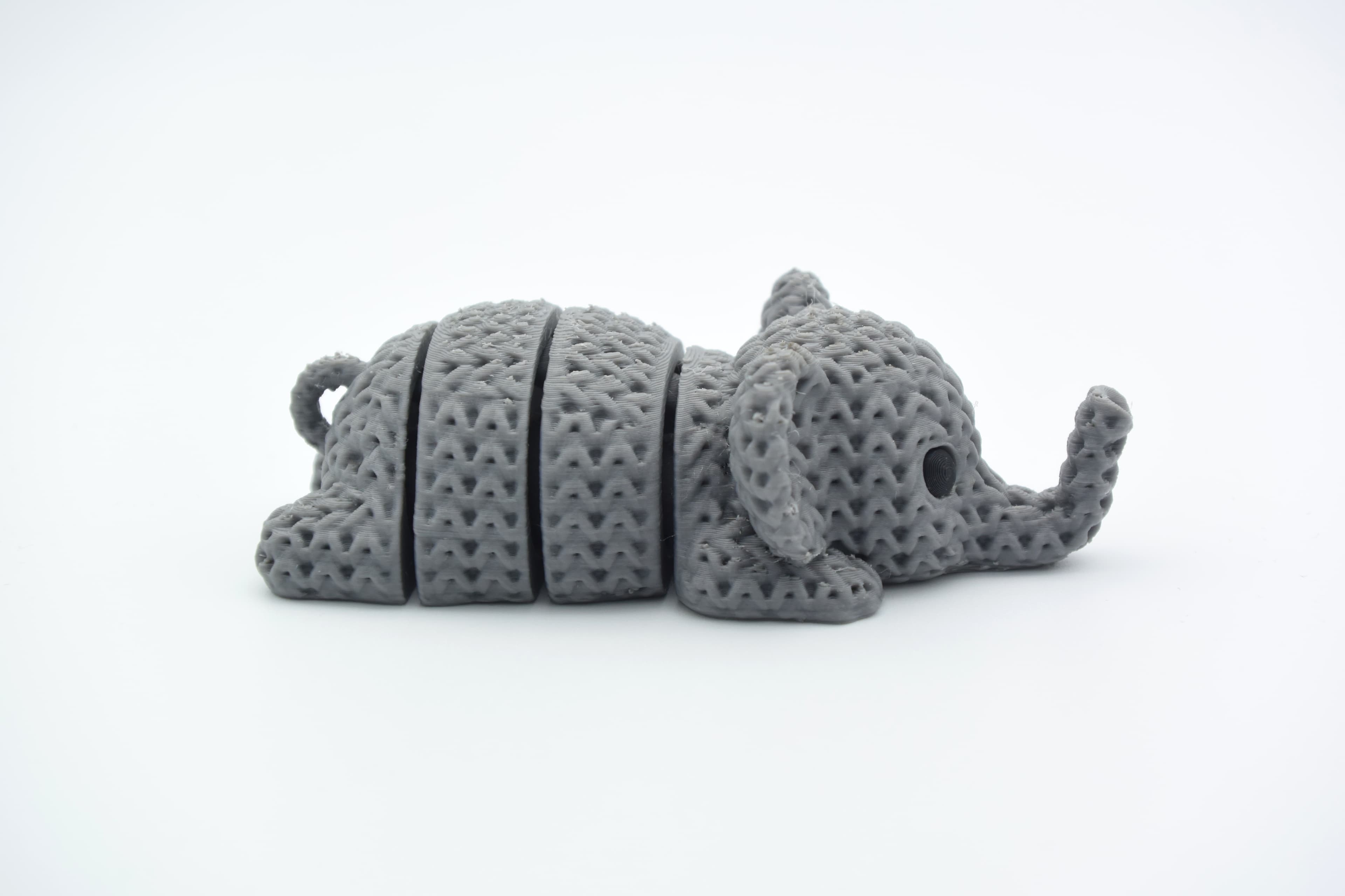 Porte-clés Éléphant Tricoté Articulé - Image 2