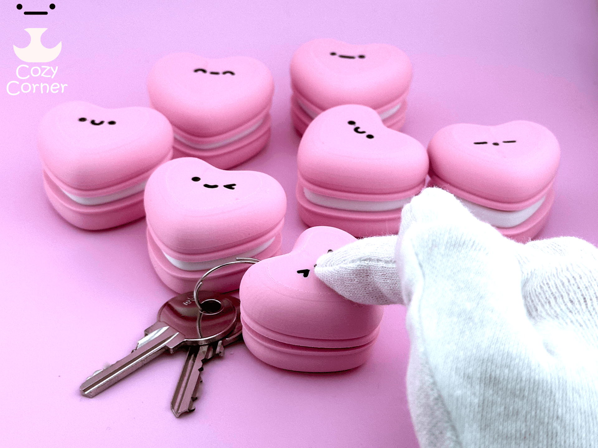 Clicky C Ur Macaron Porte-clés