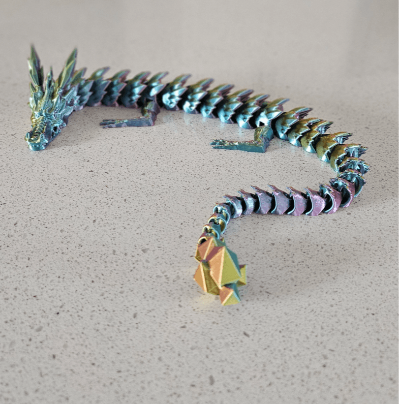 Flexible Long Dragon Crystal Tail