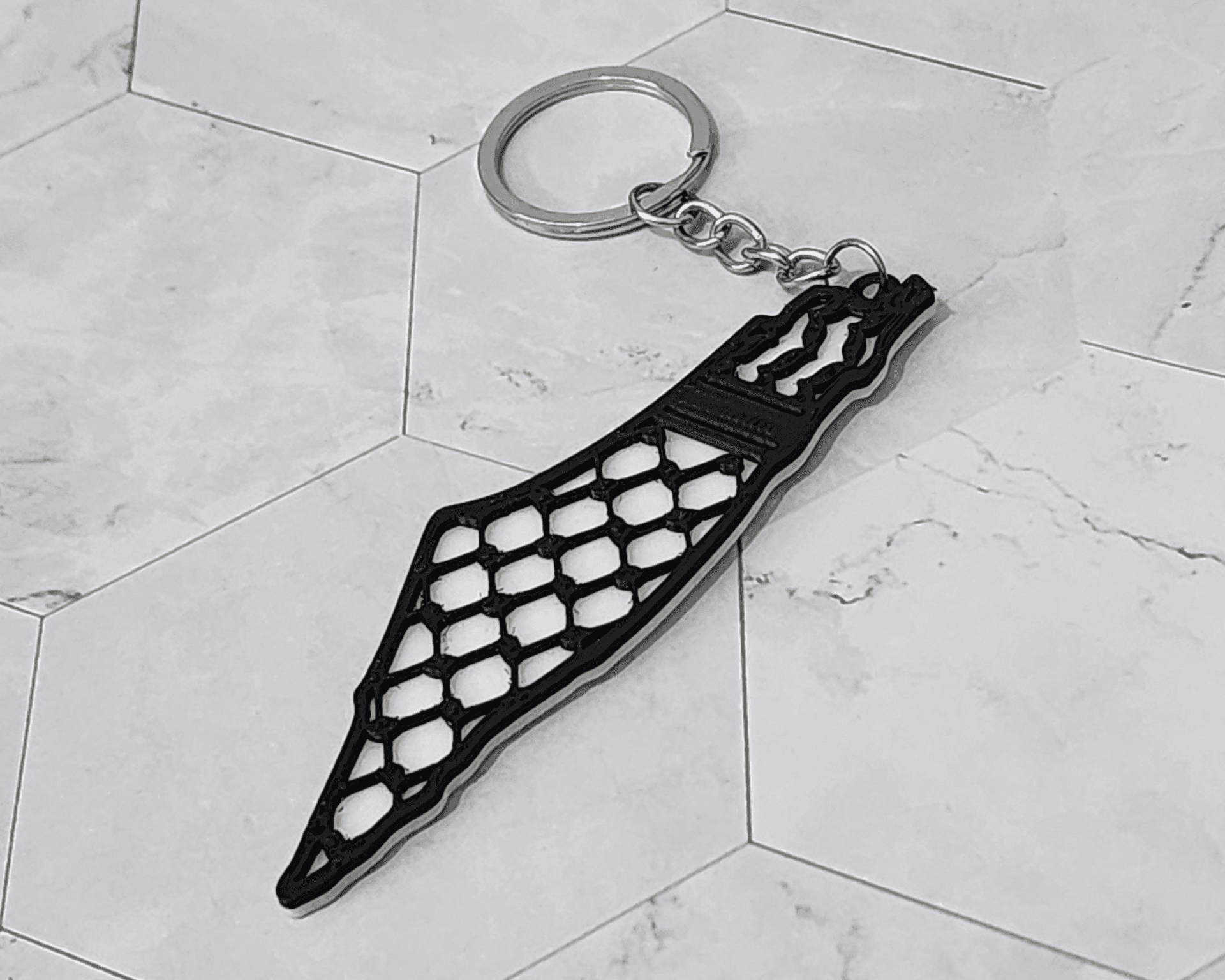 Palestine Carte Keffieh Porte-clés (Watani Series) - Image 3