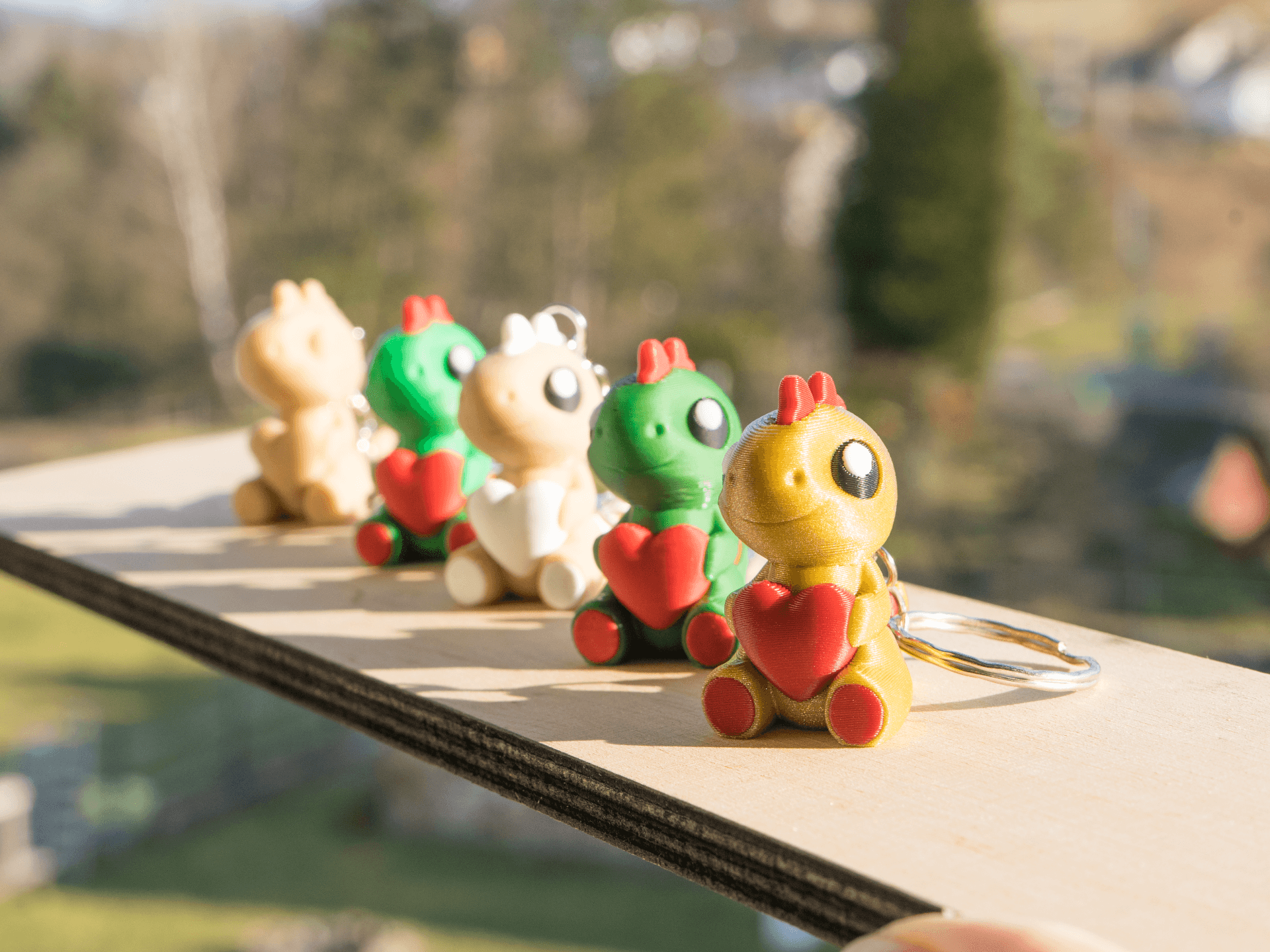 Mignon Mini Valentine Dinosaure Porte-clés - Image 4