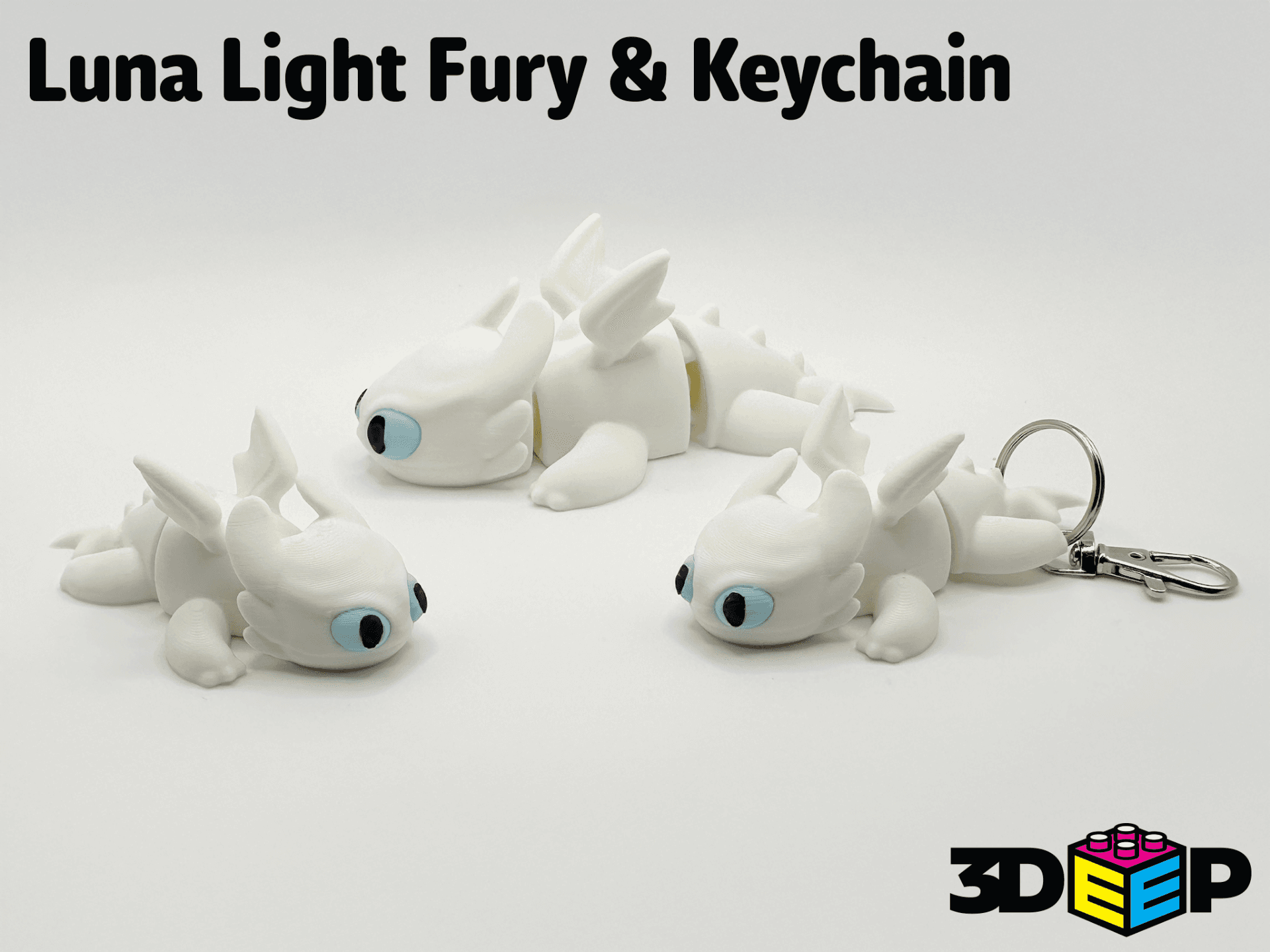 Flexible Luna Veilleuse Fury Dragon Toothless Porte-clés