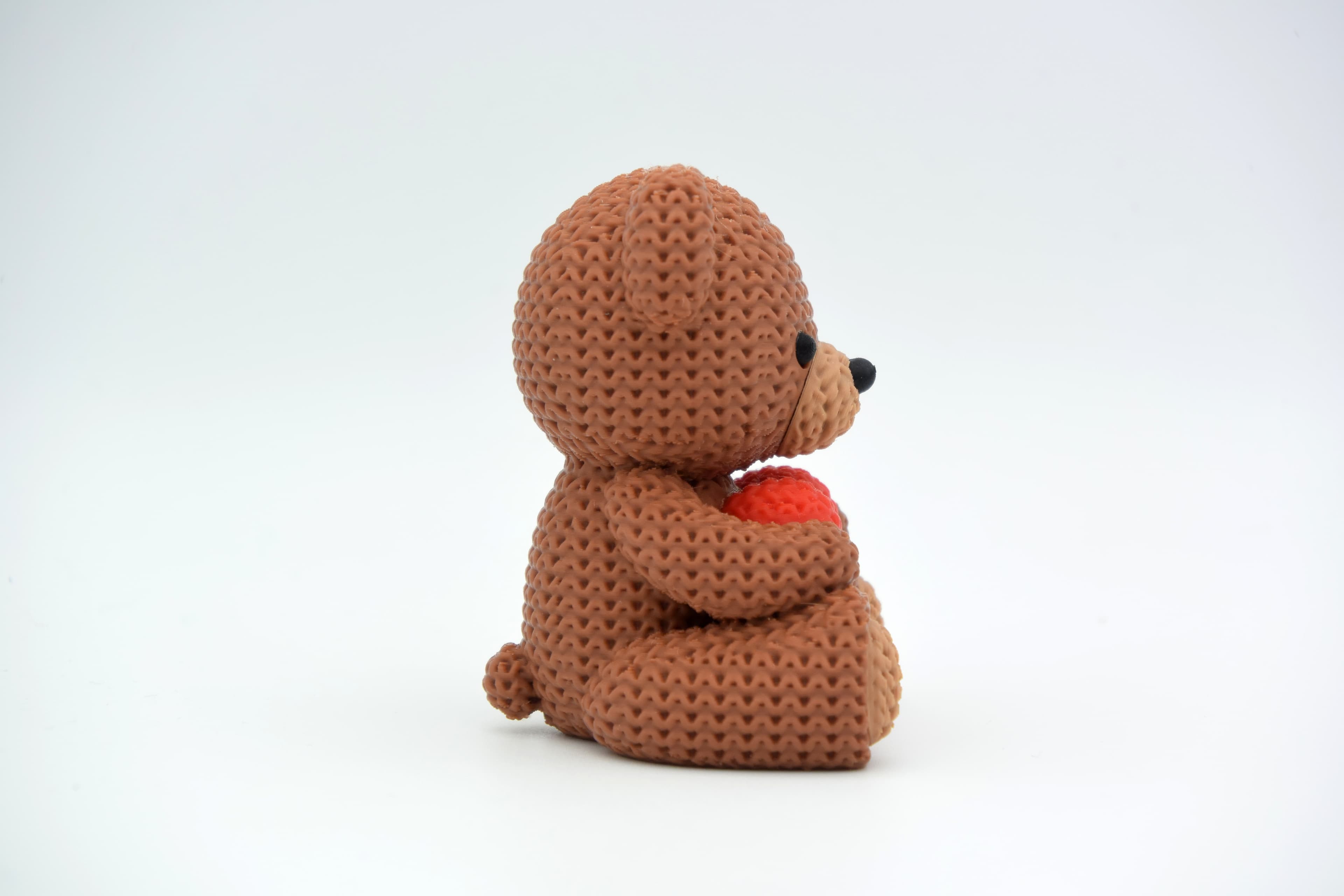 Ourson Tricoté Saint-Valentin - Image 2