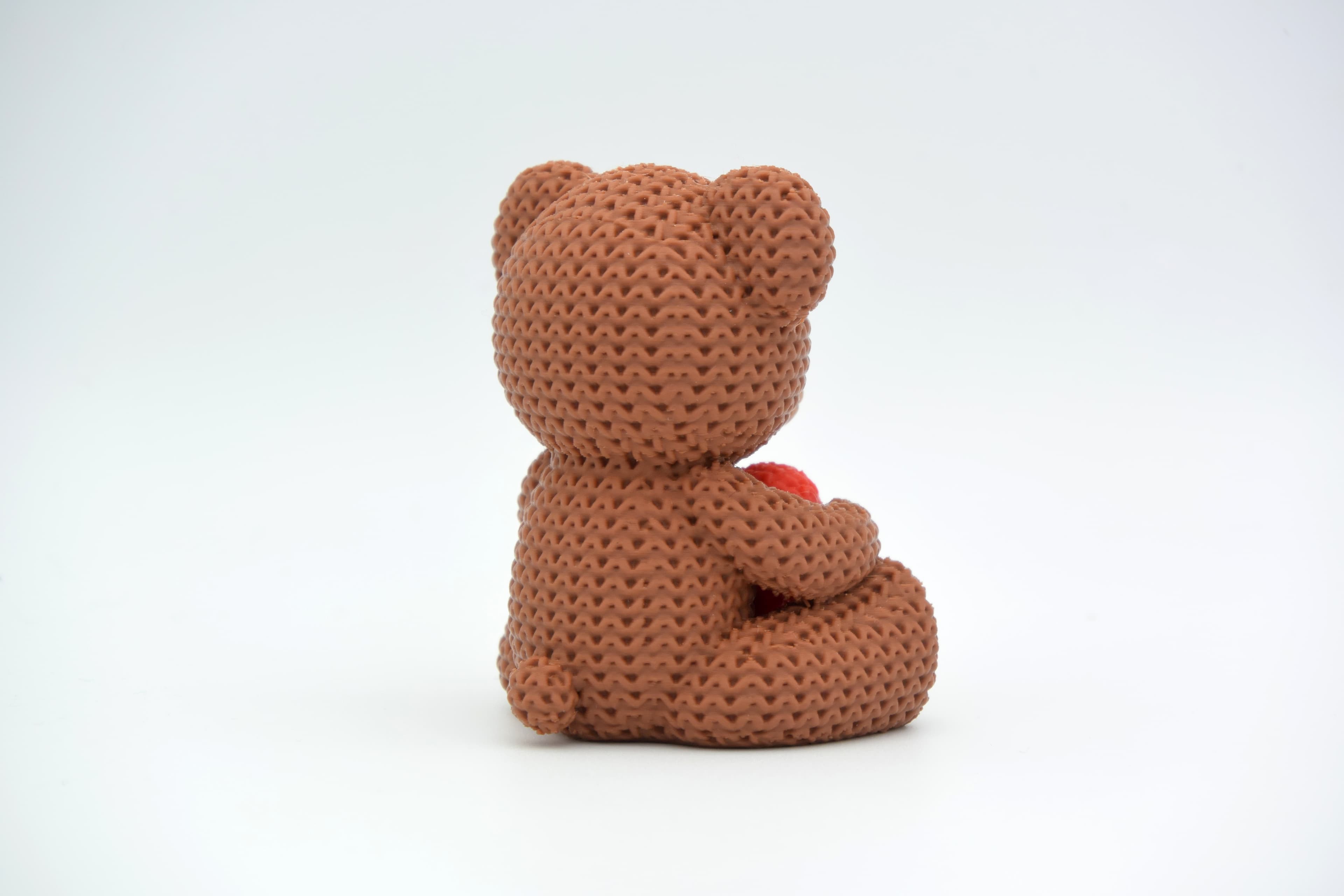 Ourson Tricoté Saint-Valentin - Image 3