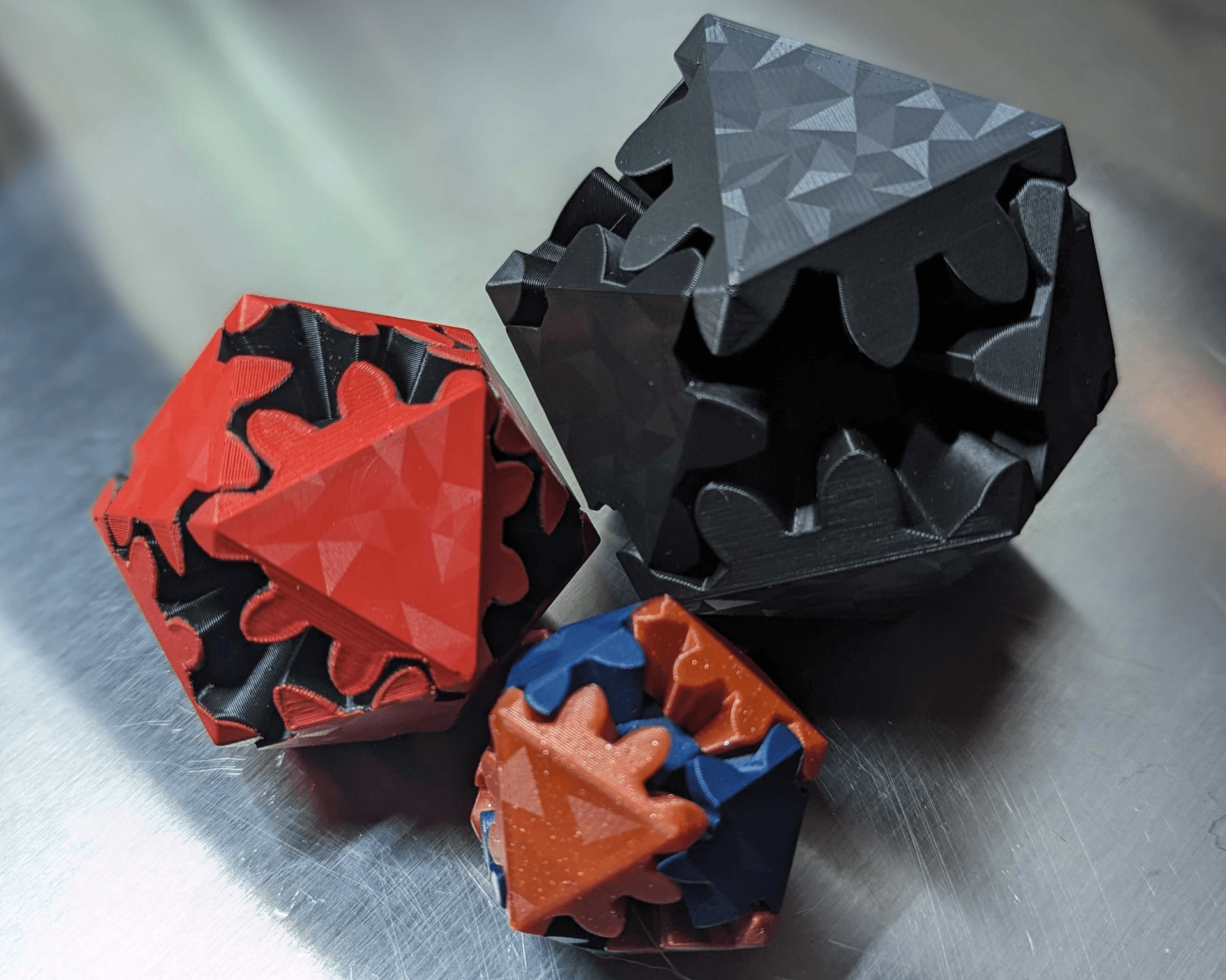 Icosahedron Gears Anti-stress Jouet