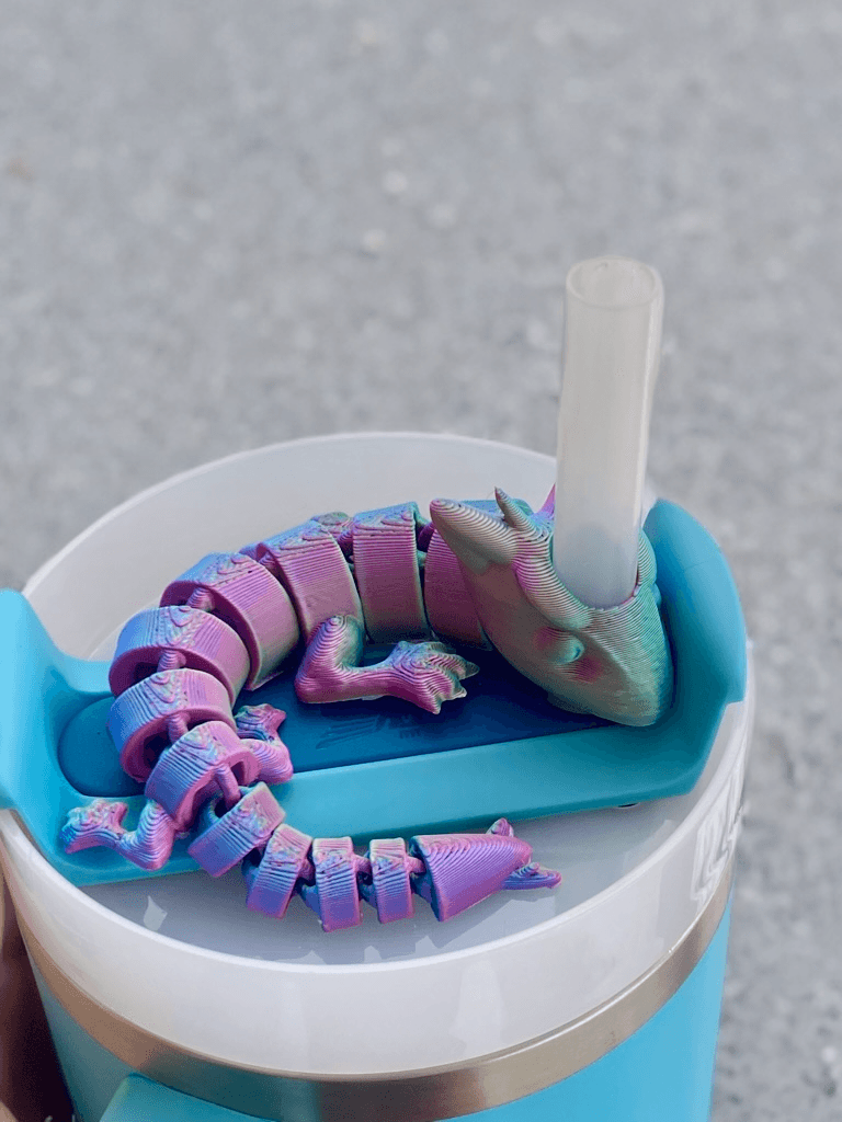 Articulé Flexible Dragon Straw Topper - Image 2