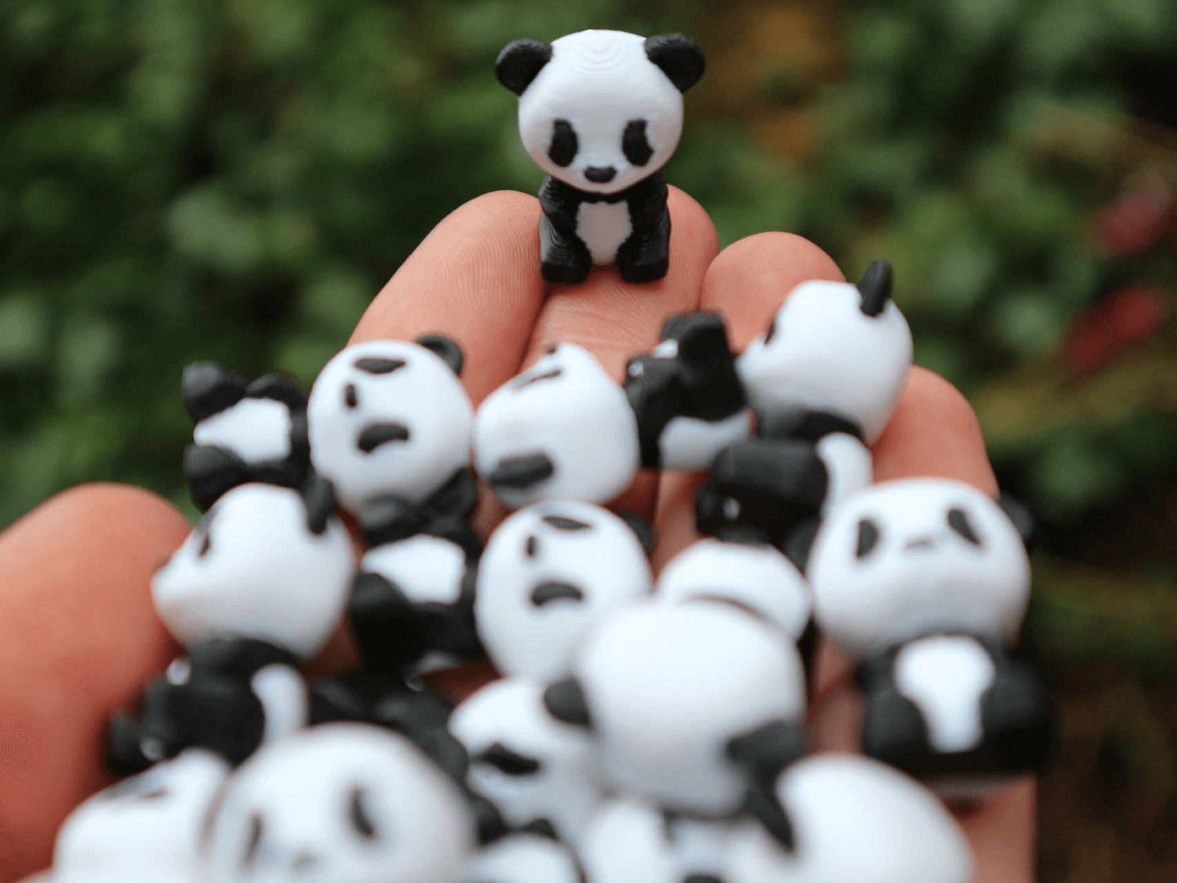 Mignon Minuscule Pandas Porte-clés -