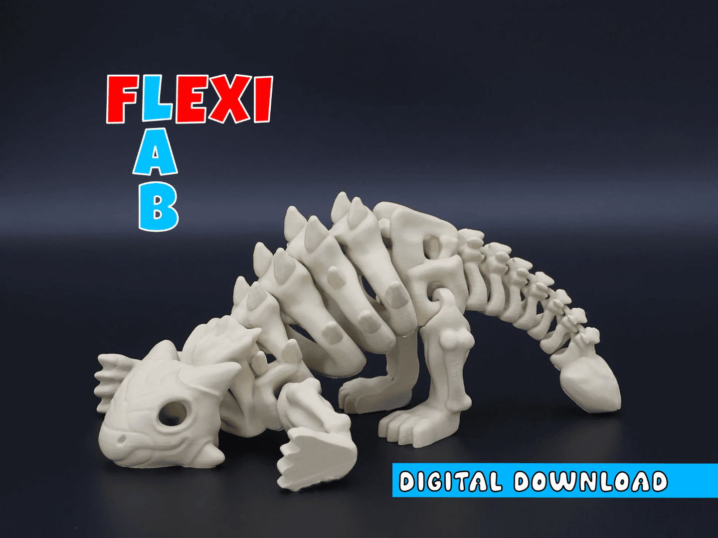 Flexible Dino Squelette Ankylosaurus Dinosaure