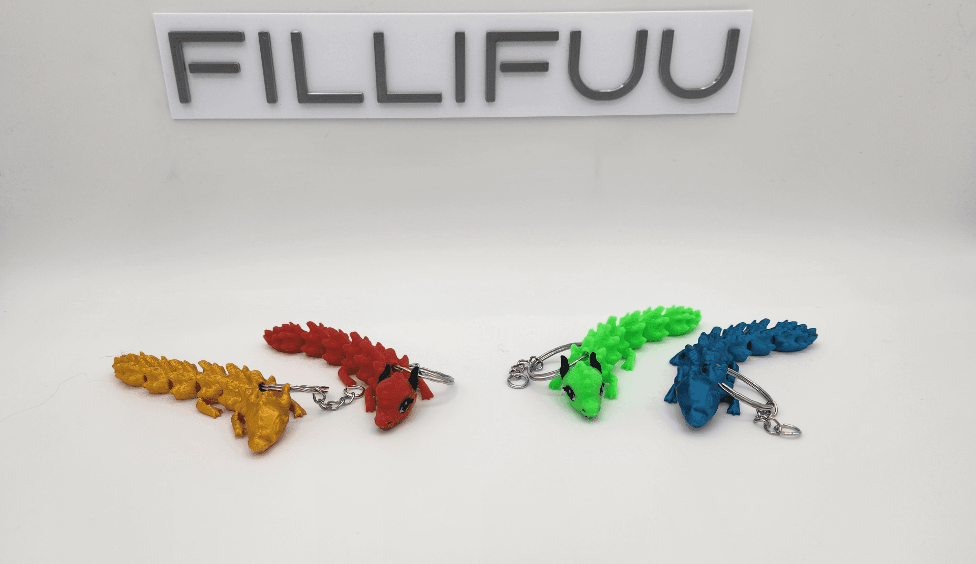 Flexible Mignon Dragon Porte-clés - Image 2