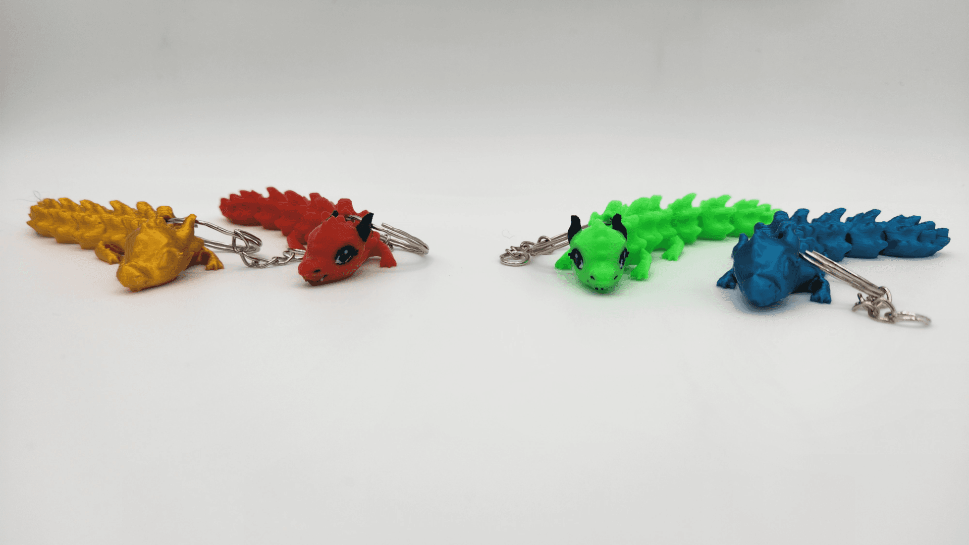 Flexible Mignon Dragon Porte-clés - Image 3