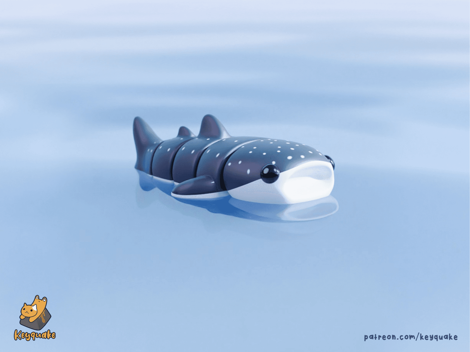 Flexible Baleine Requin Porte-clés