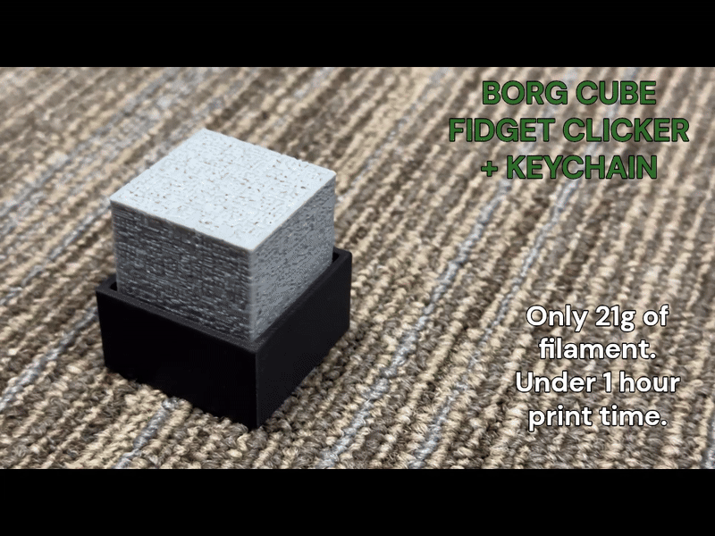 Borg Cube Anti-Anti-stress Clicker Porte-clés - Image 4