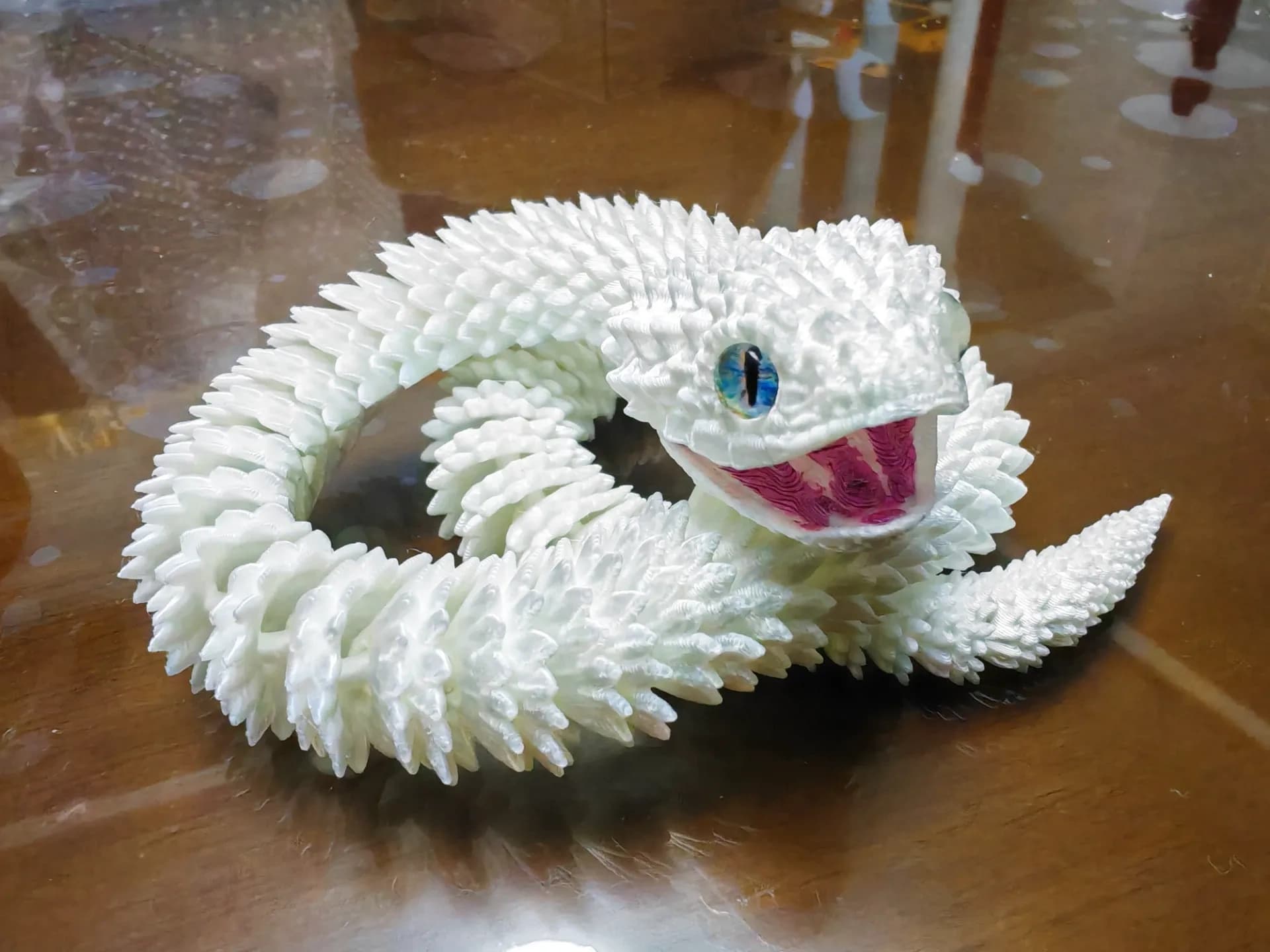 Year Of The Serpent Viral Hit Articulé Rainbow Serpent Viper And White Serpent Models - Image 3