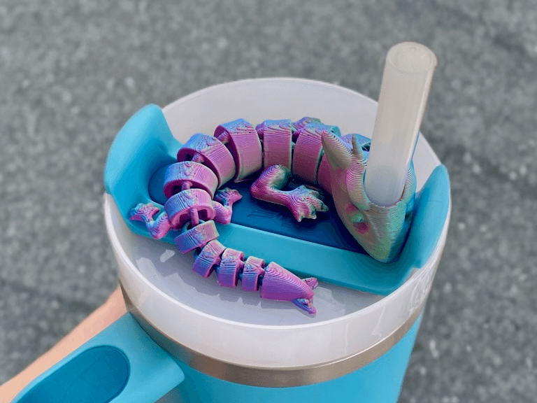Articulé Flexible Dragon Straw Topper - Image 4